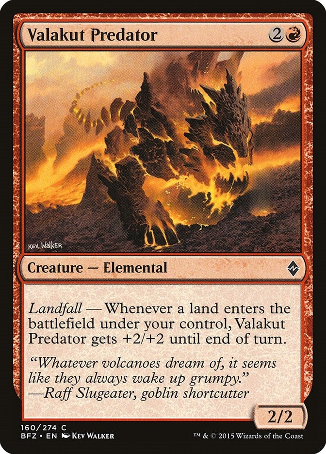 Image for Valakut Predator (160) (Battle for Zendikar) - Magic: The Gathering
