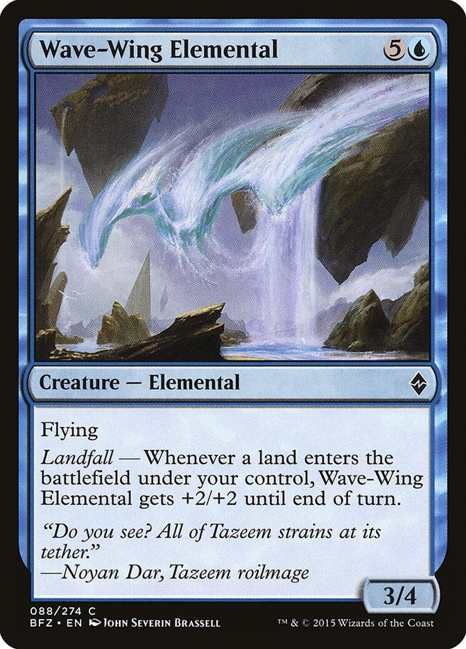Image for Wave-Wing Elemental (88) (Battle for Zendikar) - Magic: The Gathering