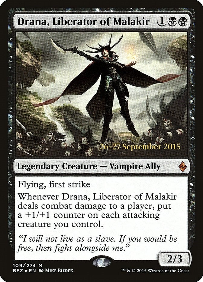 Drana, Liberator of Malakir (109) (Prerelease Cards)