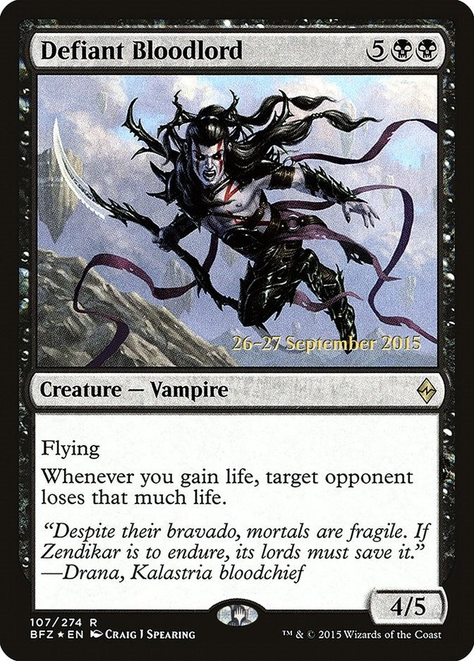 Defiant Bloodlord (107) (Prerelease Cards)