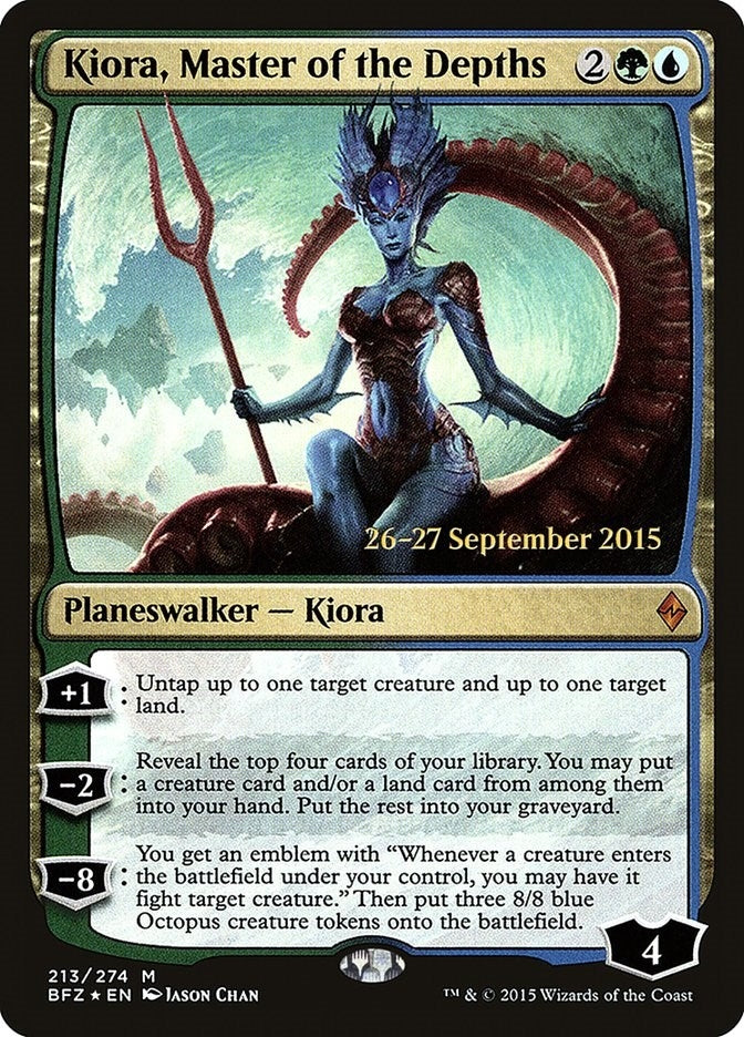 Kiora, Master of the Depths (213) (Prerelease Cards)