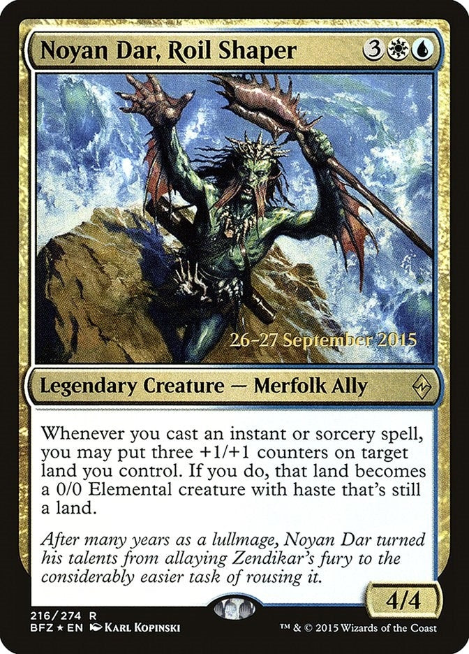 Noyan Dar, Roil Shaper (216) (Prerelease Cards)