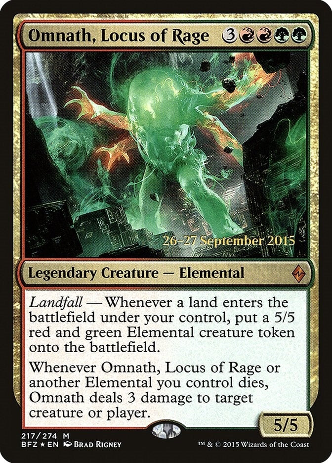 Omnath, Locus of Rage (217) (Prerelease Cards)