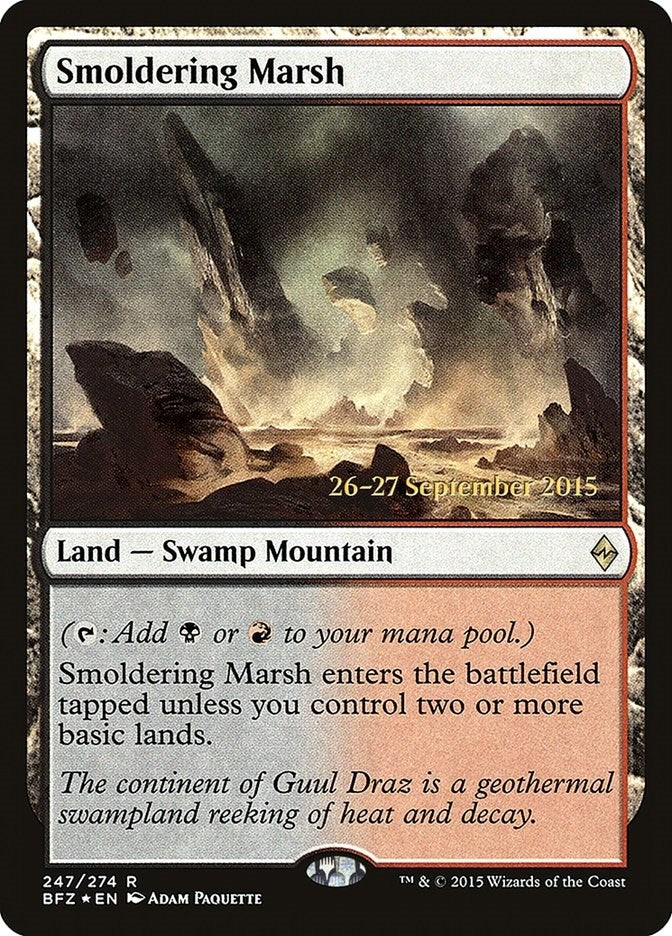 Smoldering Marsh (247) (Prerelease Cards)