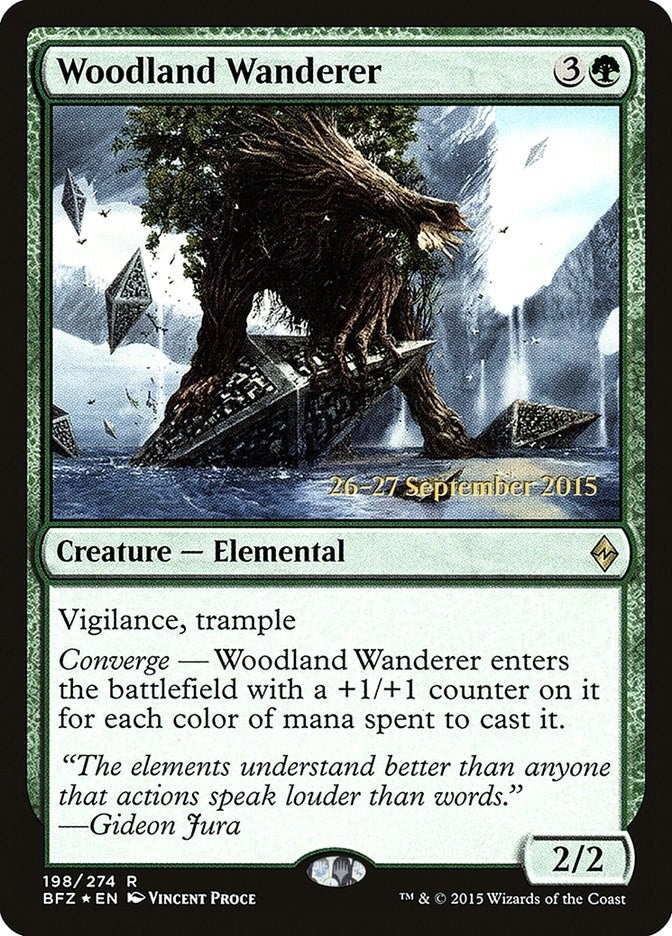 Woodland Wanderer (198) (Prerelease Cards)