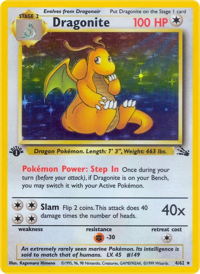 Dragonite (4) (04/62) (Fossil)