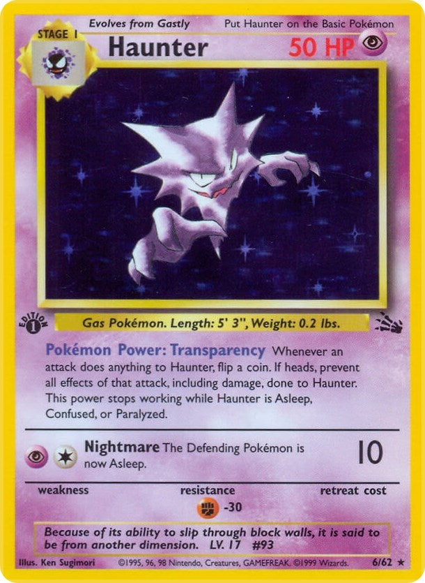 Image for Haunter (6) (06/62) (Fossil) - Pokemon