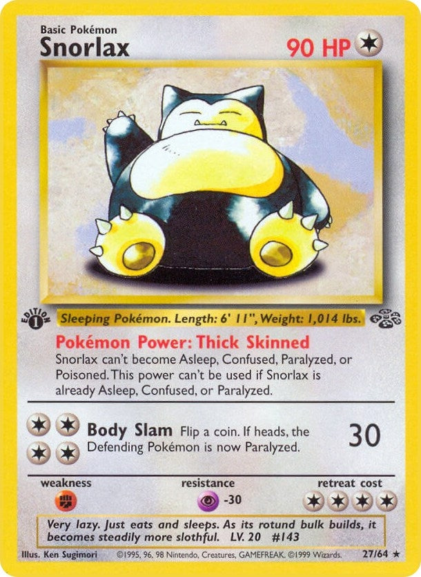 Image for Snorlax (27) (27/64) (Jungle) - Pokemon