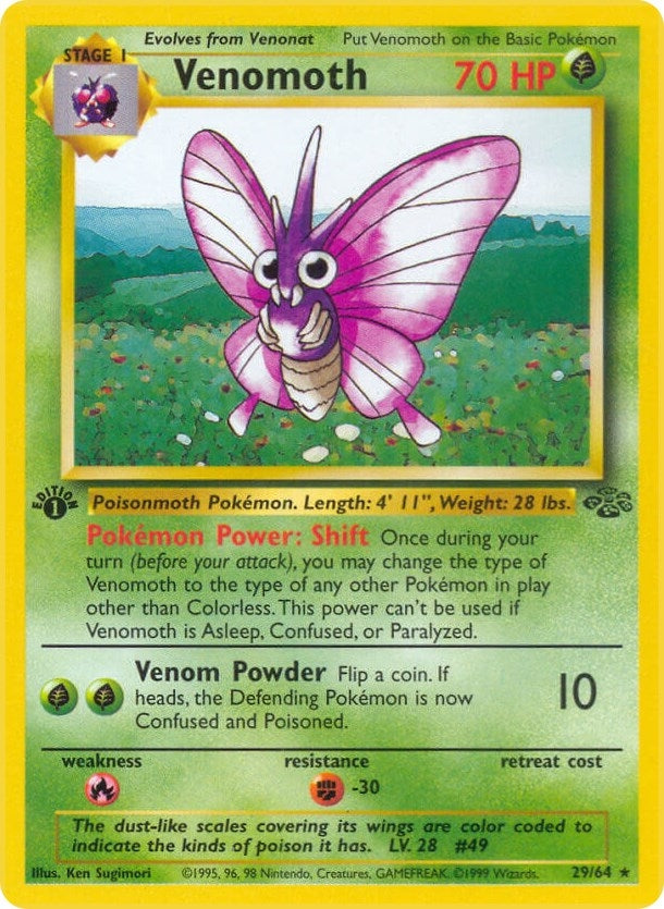 Image for Venomoth (29) (29/64) (Jungle) - Pokemon