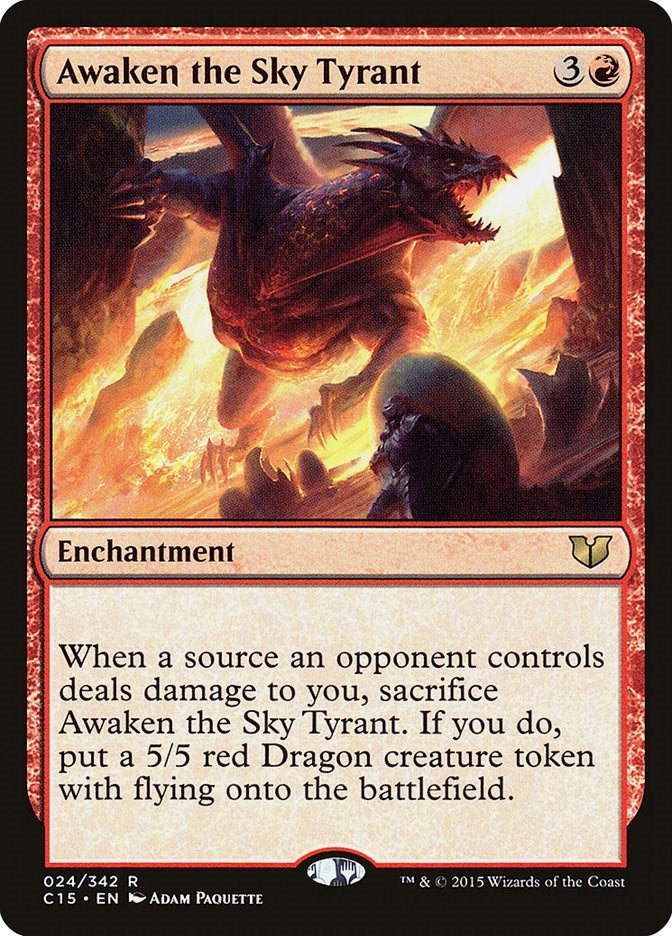 Awaken the Sky Tyrant (24) (Commander 2015)