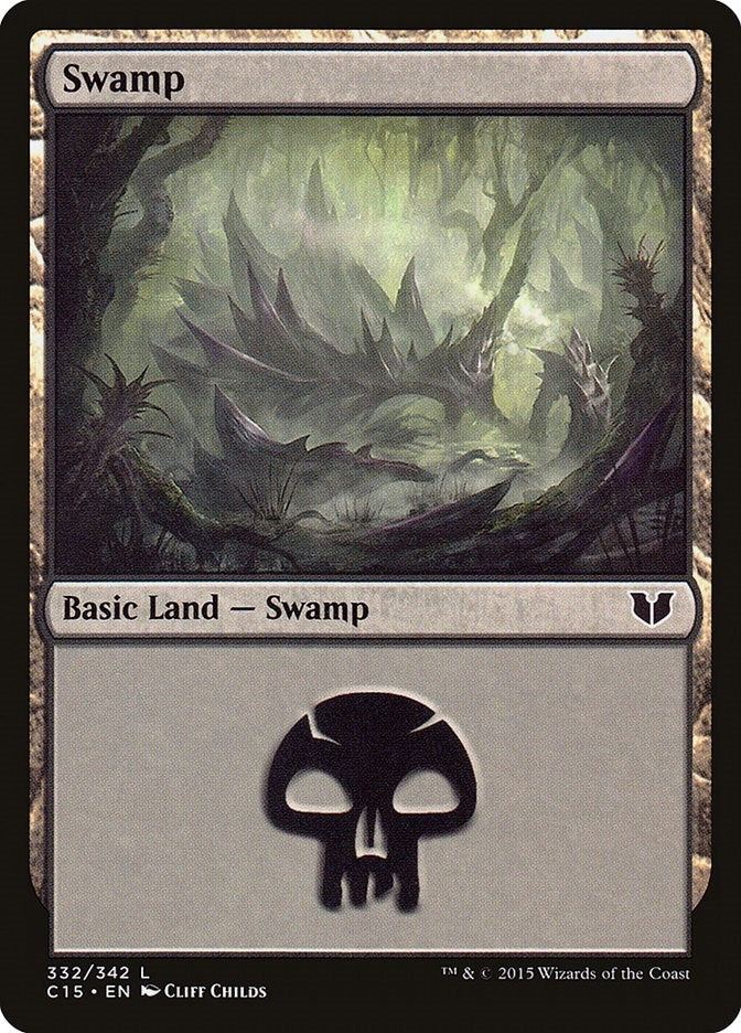 Swamp (332) (332) (Commander 2015)