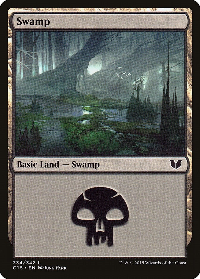 Swamp (334) (334) (Commander 2015)