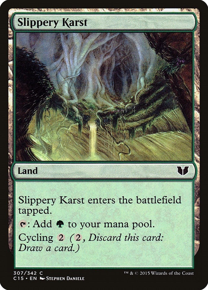 Slippery Karst (307) (Commander 2015)