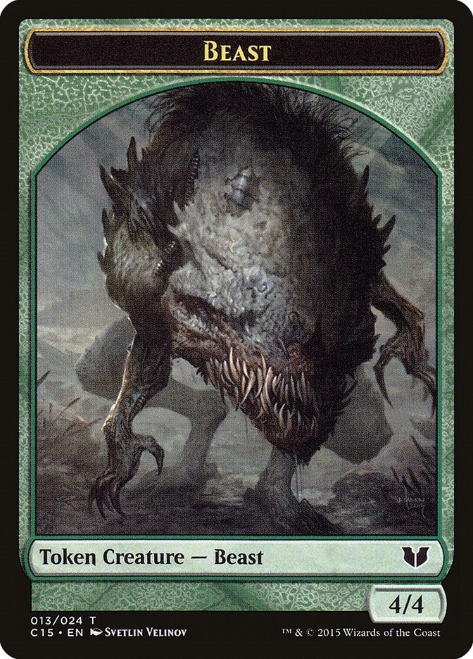 Beast // Snake (017) Double-Sided Token (13 // 17) (Commander 2015)