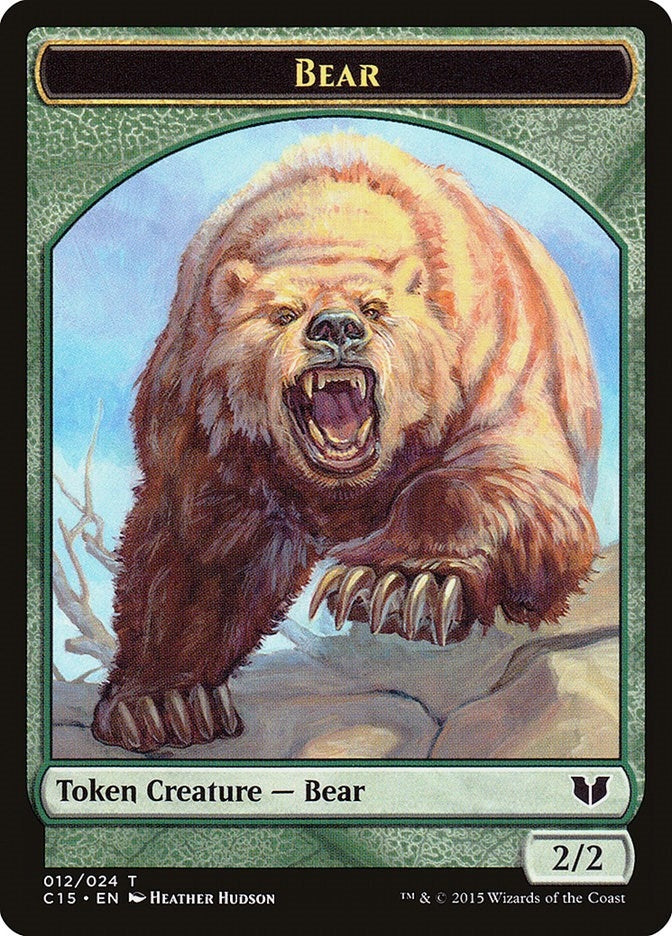 Bear // Spider Double-Sided Token (12 // 18) (Commander 2015)