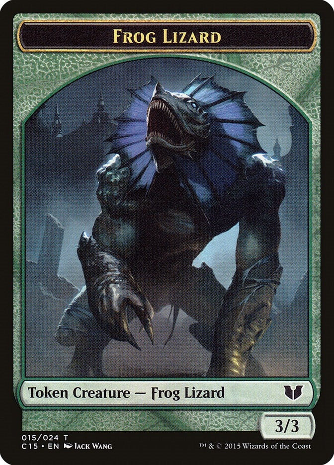 Frog Lizard // Germ Double-Sided Token (15 // 7) (Commander 2015)