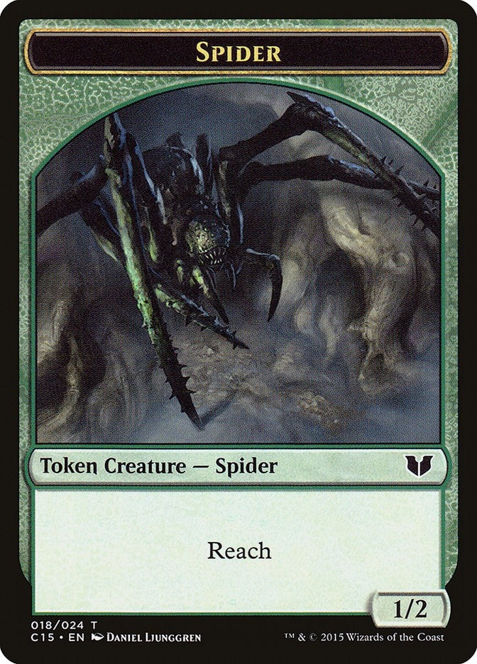 Spider // Wolf Double-Sided Token (18 // 19) (Commander 2015)