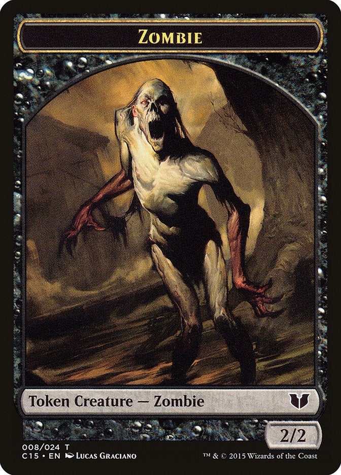 Zombie // Elephant Double-Sided Token (8 // 14) (Commander 2015)