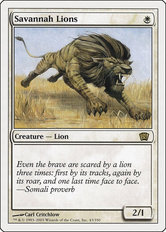 Savannah Lions (43) (8th Edition)