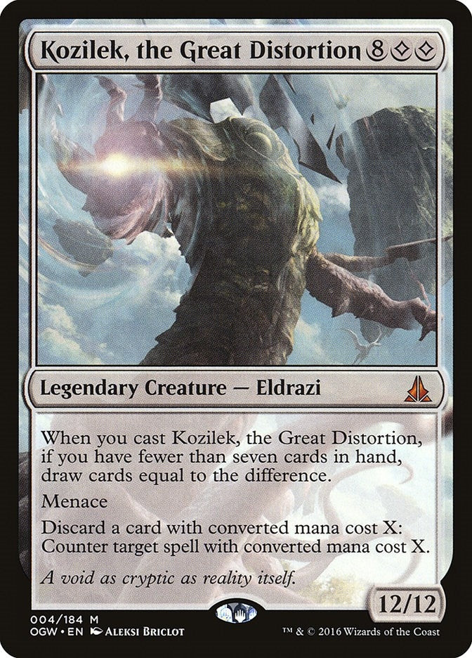 Kozilek, the Great Distortion (4) (Oath of the Gatewatch)