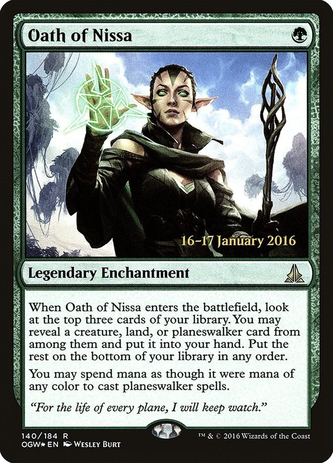 Oath of Nissa (140) (Prerelease Cards)