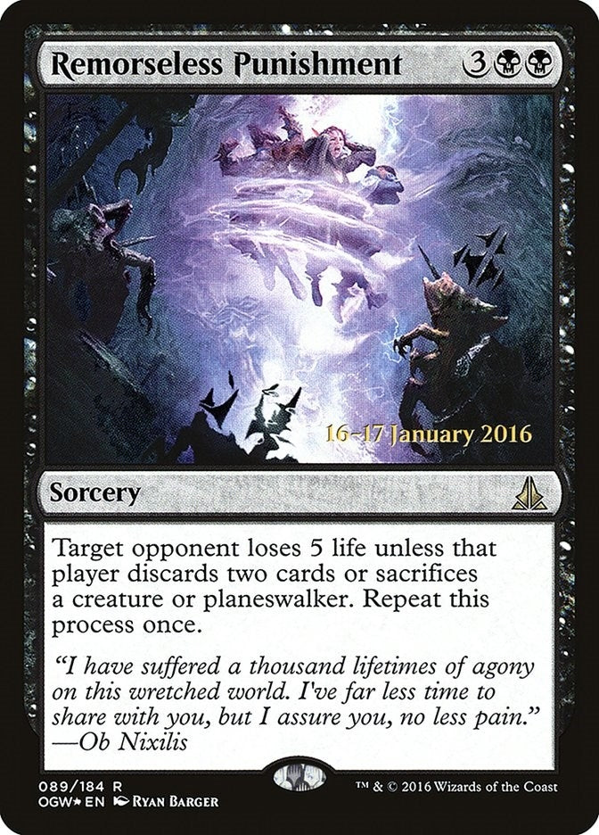 Remorseless Punishment (89) (Prerelease Cards)