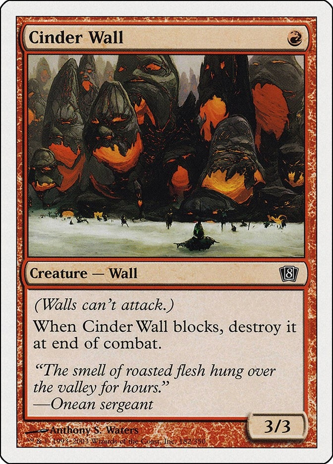 Cinder Wall (182) (8th Edition)