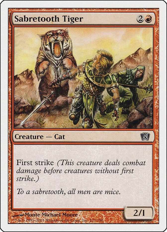 Sabretooth Tiger (217) (8th Edition)