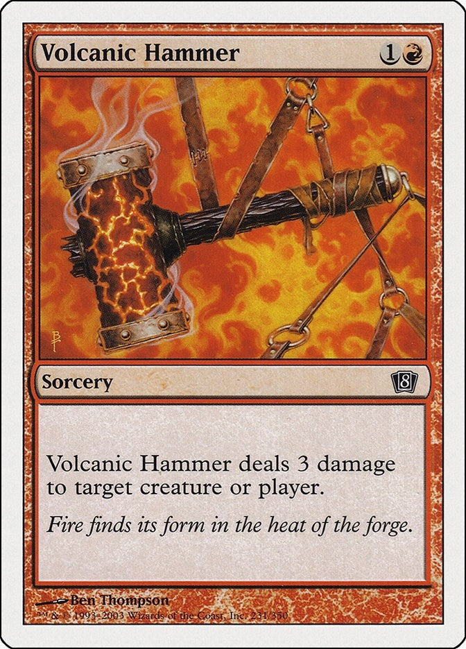 Image for Volcanic Hammer (231) (8th Edition) - Magic: The Gathering