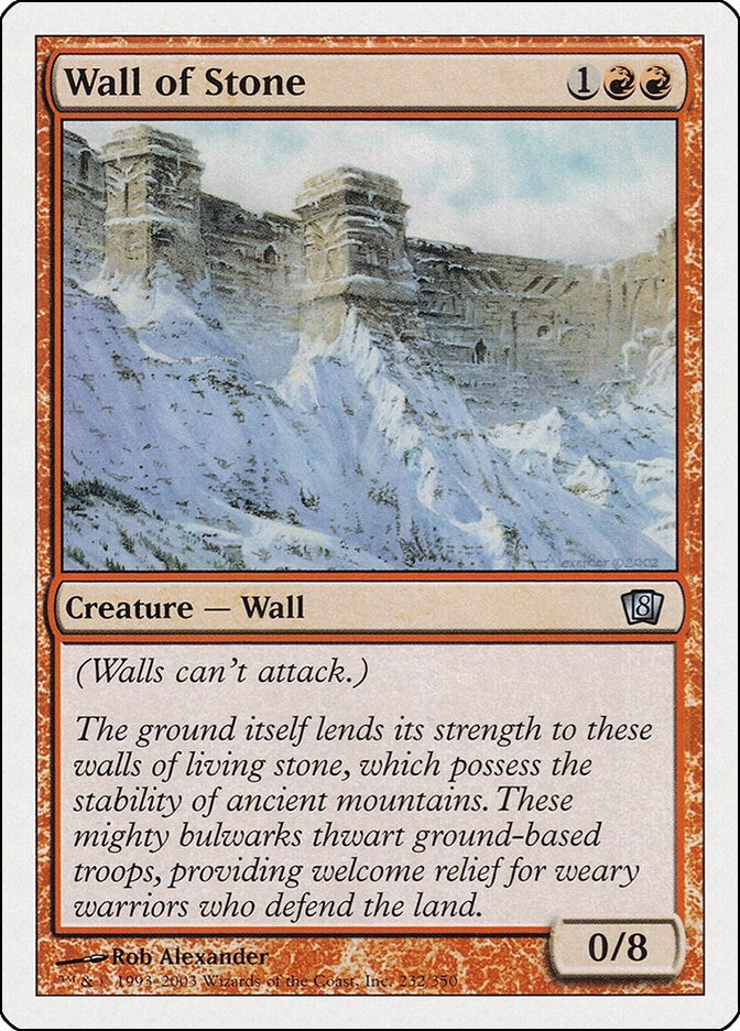 Wall of Stone (232) (8th Edition)
