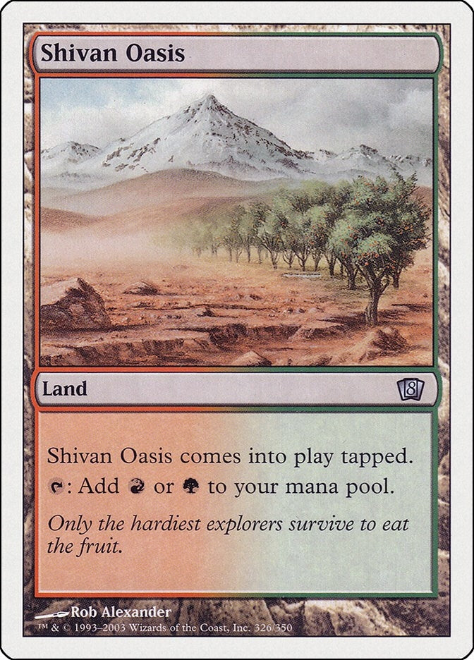 Shivan Oasis (326) (8th Edition)