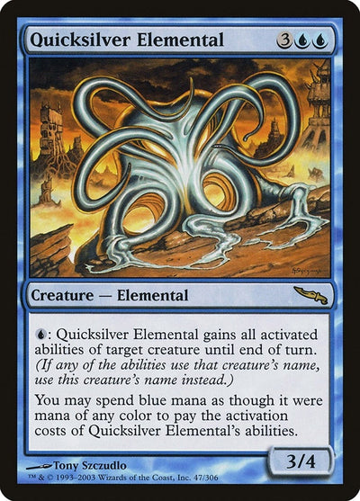 Quicksilver Elemental (47) (Mirrodin)