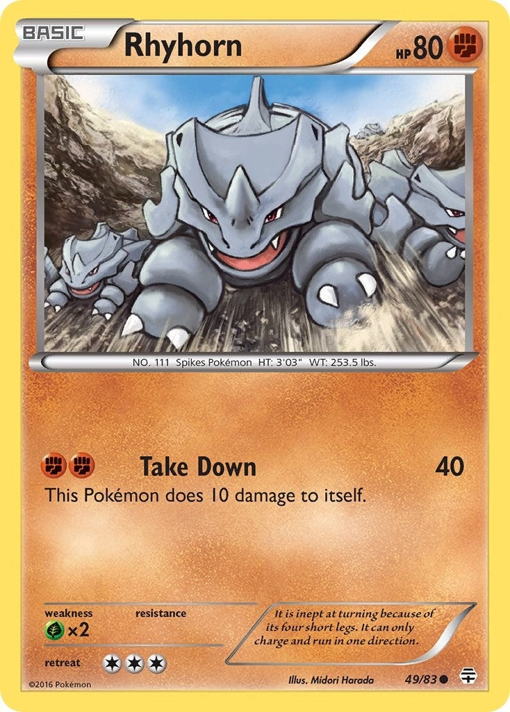 Image for Rhyhorn (49/83) (Generations) - Pokemon