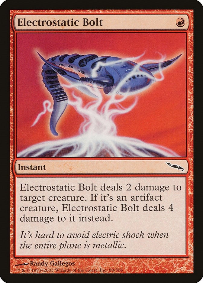 Electrostatic Bolt (89) (Mirrodin)