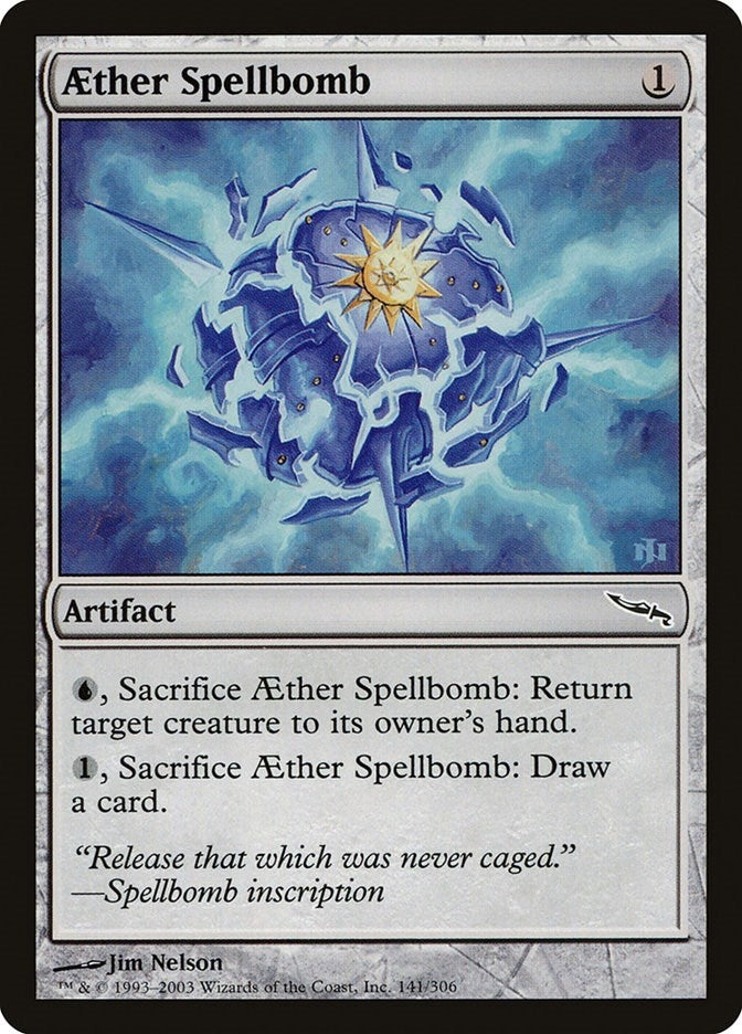 Aether Spellbomb (141) (Mirrodin)