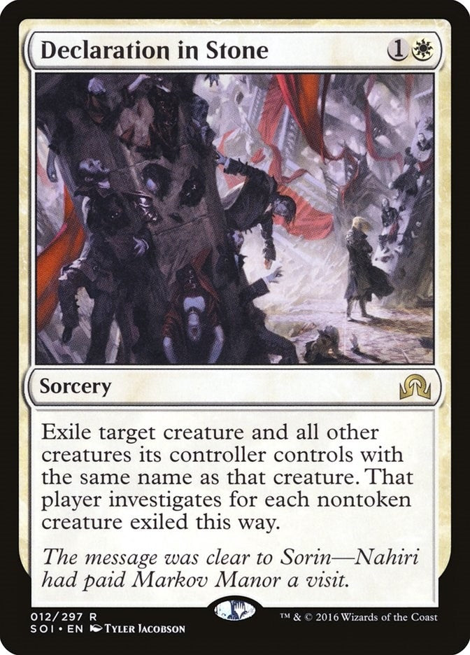Declaration in Stone (12) (Shadows over Innistrad)
