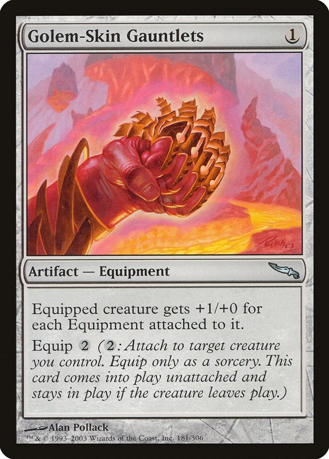 Golem-Skin Gauntlets (181) (Mirrodin)
