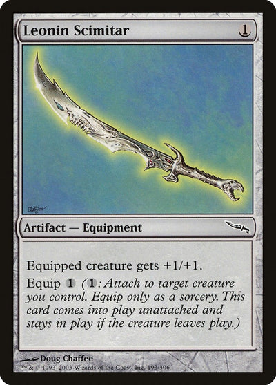 Leonin Scimitar (193) (Mirrodin)