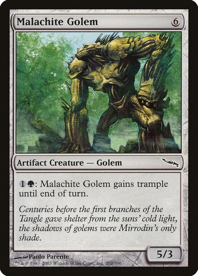 Malachite Golem (202) (Mirrodin)