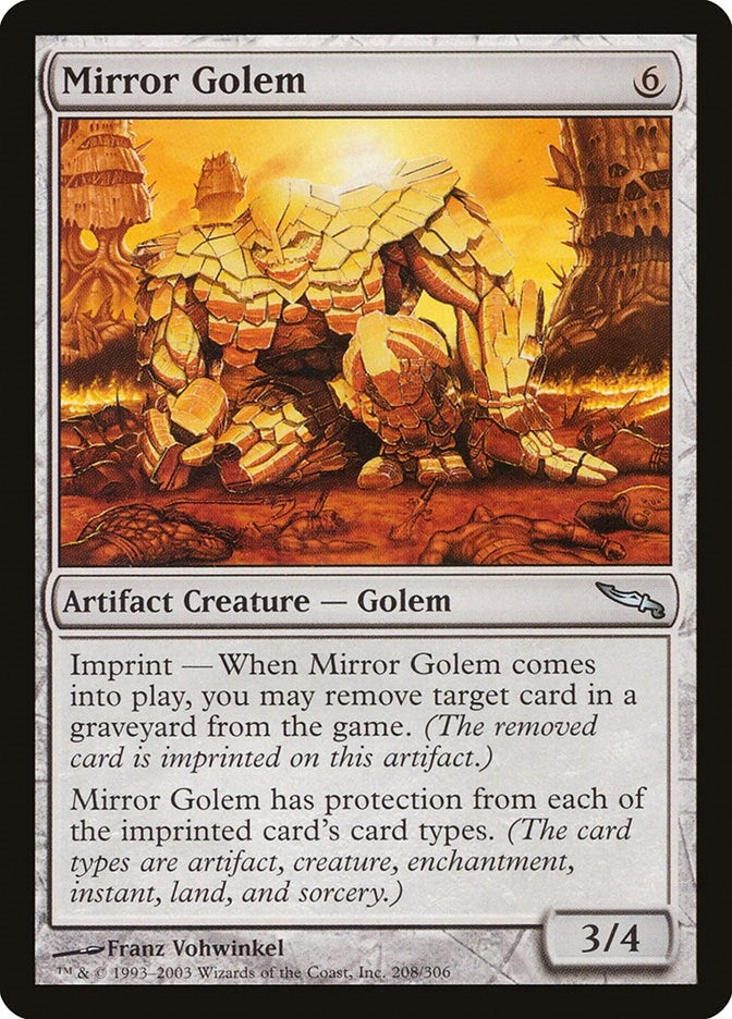 Mirror Golem (208) (Mirrodin)