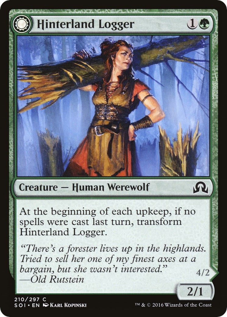 Hinterland Logger (210) (Shadows over Innistrad)
