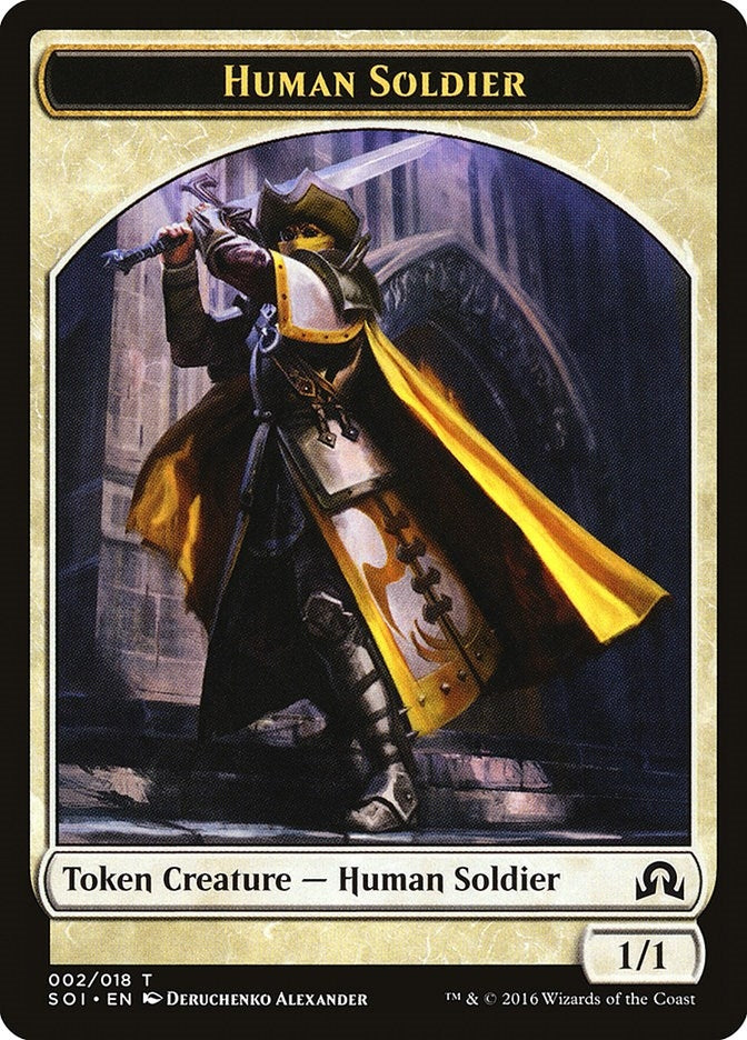 Human Soldier Token (2) (Shadows over Innistrad)