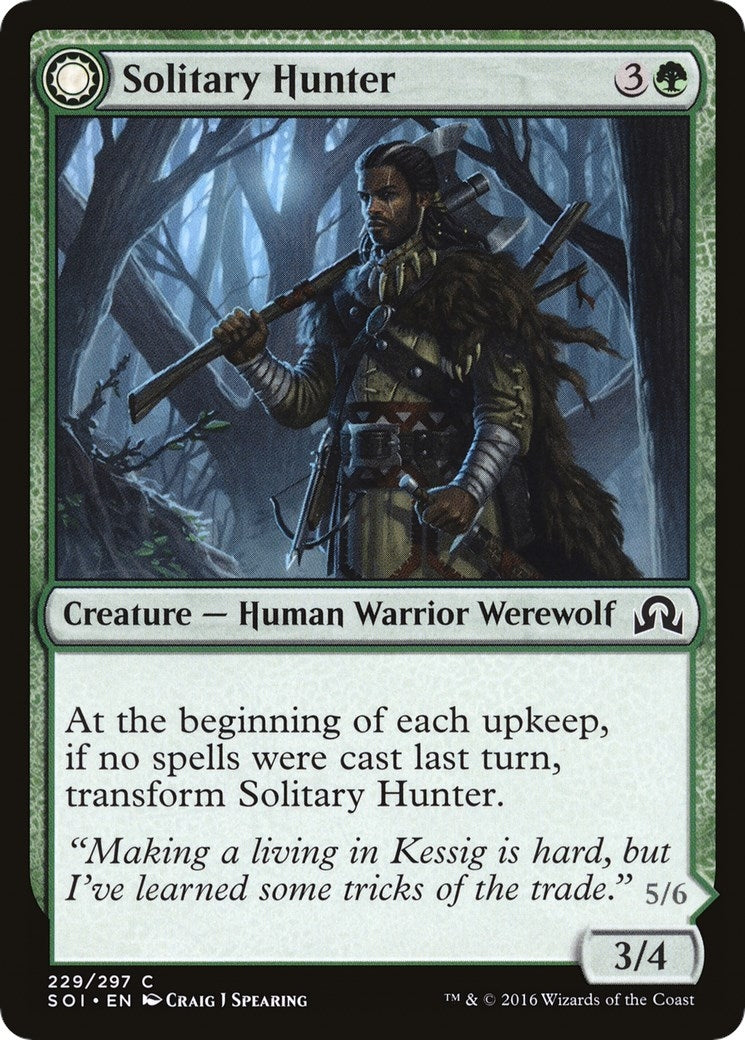 Solitary Hunter (229) (Shadows over Innistrad)