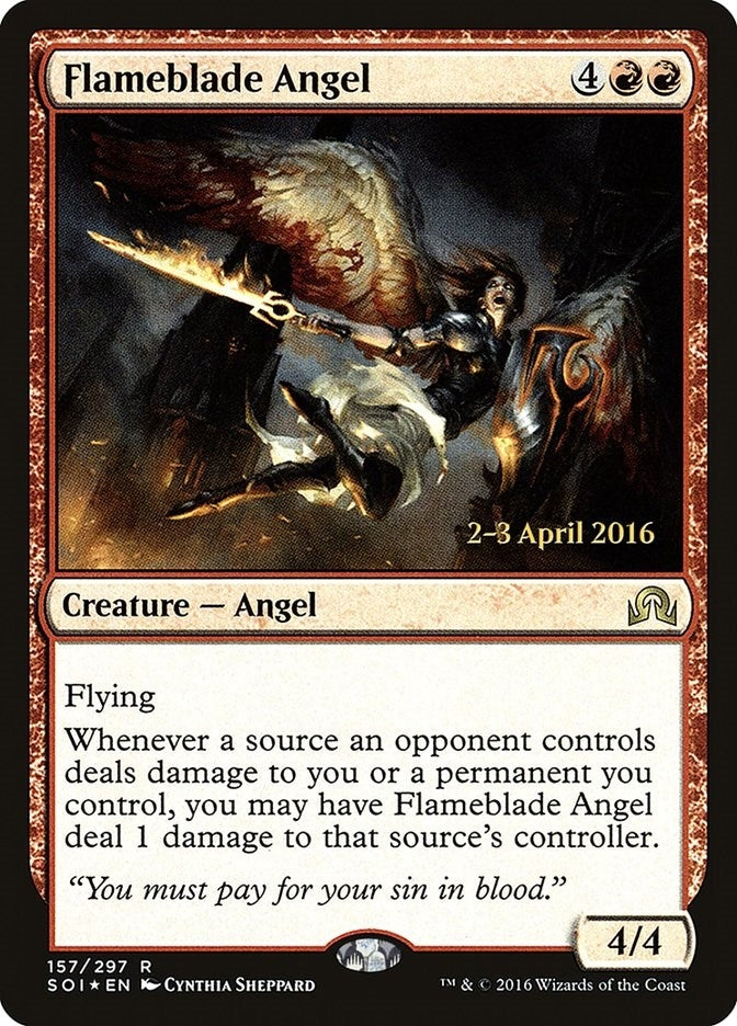 Flameblade Angel (157) (Prerelease Cards)