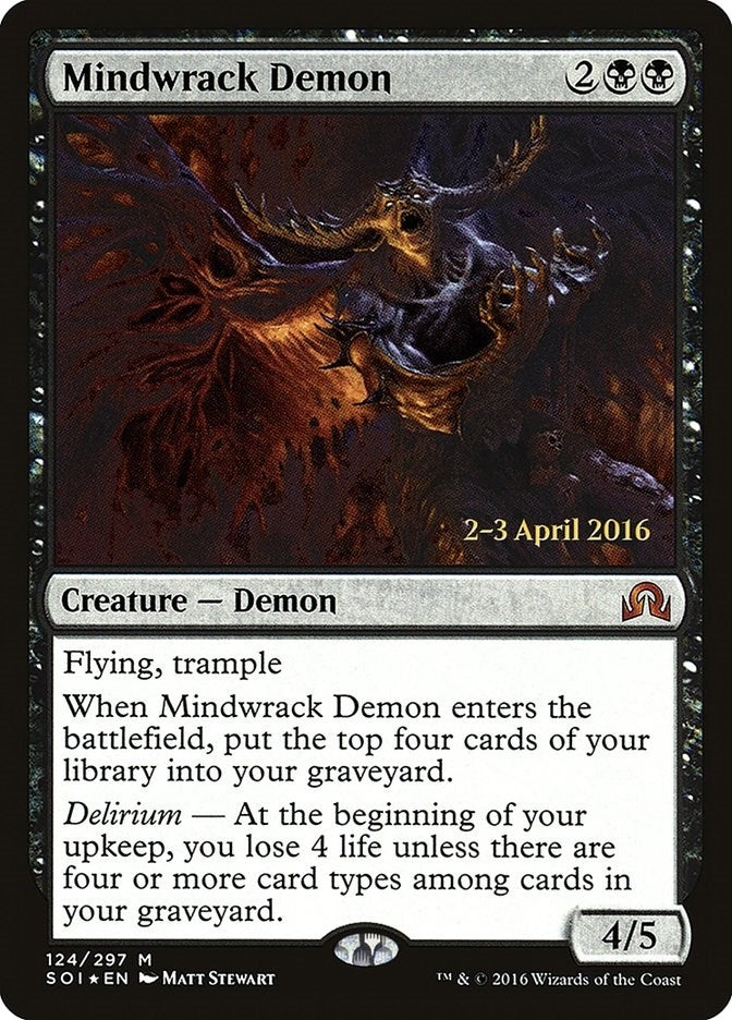 Mindwrack Demon (124) (Prerelease Cards)
