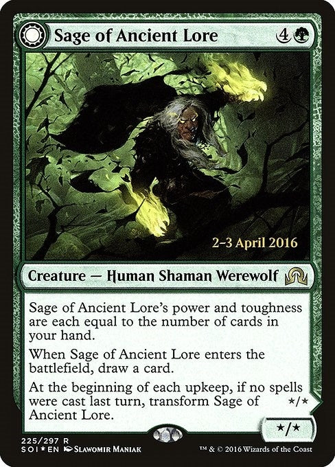 Sage of Ancient Lore (225) (Prerelease Cards)