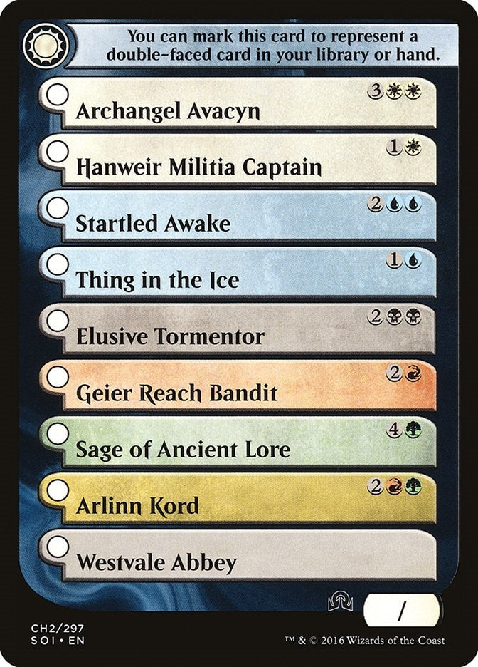 Checklist Card - (CH2) Shadows over Innistrad (CH2) (Shadows over Innistrad)
