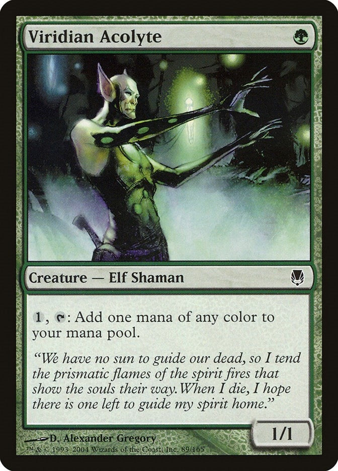 Viridian Acolyte (89) (Darksteel)
