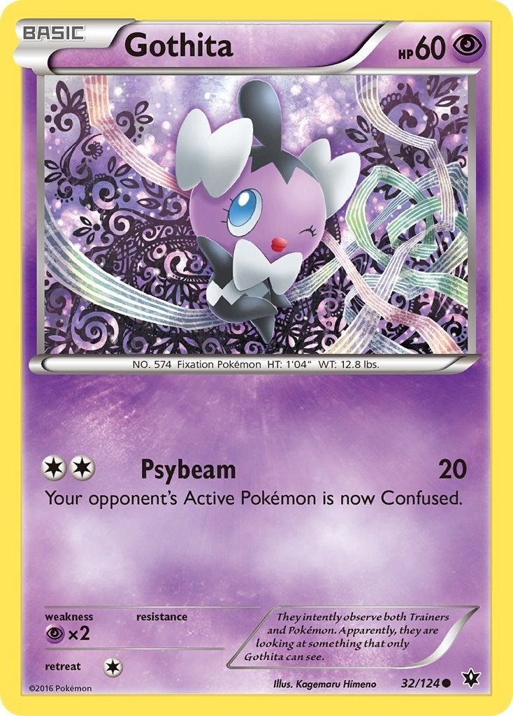 Image for Gothita (32/124) (XY - Fates Collide) - Pokemon