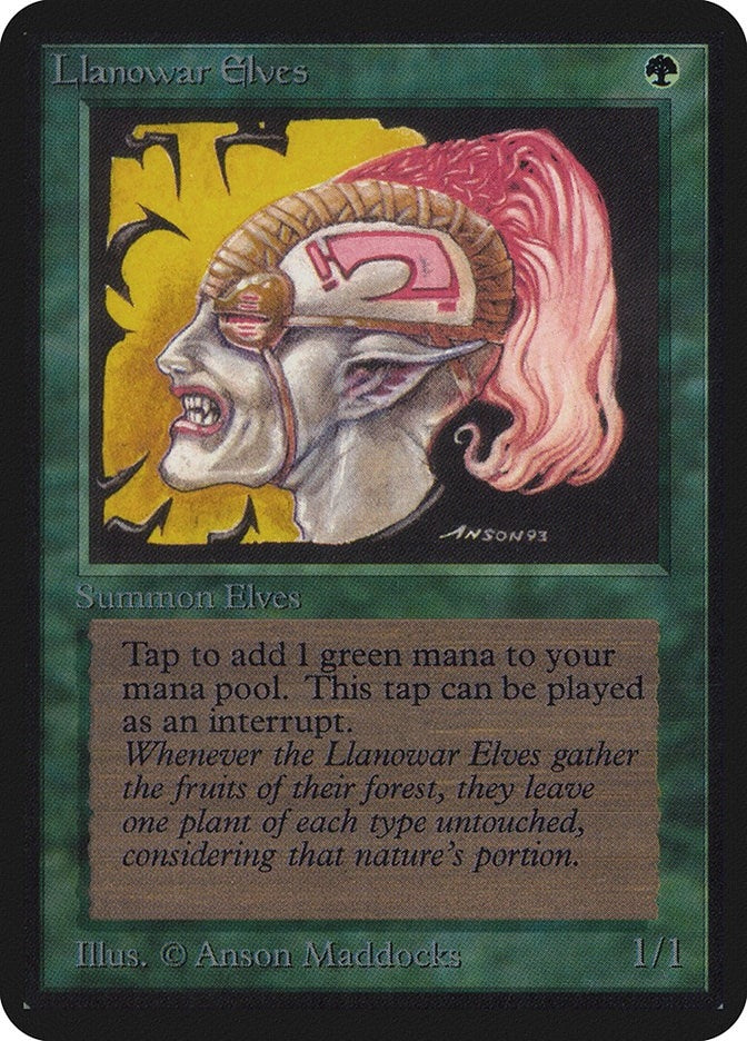 Llanowar Elves (Alpha Edition)